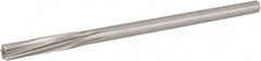 Chucking Reamer: 27/64″ Dia, 7″ OAL, 1-3/4″ Flute Length, Straight Shank, High Speed Steel 6 Flute, RH