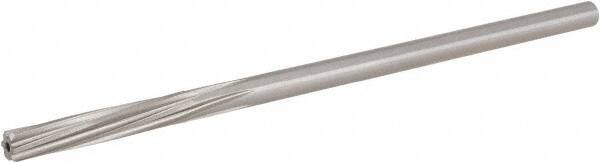 Hertel - 3/16" High Speed Steel 6 Flute Chucking Reamer - Spiral Flute, 0.1805" Straight Shank, 1-1/8" Flute Length, 4-1/2" OAL - Best Tool & Supply