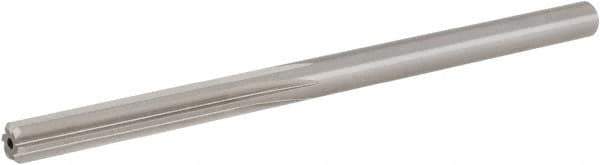 Hertel - #14 High Speed Steel 6 Flute Chucking Reamer - Straight Flute, 0.182" Straight Shank, 1-1/8" Flute Length, 3-3/8" OAL - Best Tool & Supply