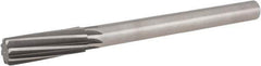 Hertel - 23/32" High Speed Steel 8 Flute Chucking Reamer - Spiral Flute, 9/16" Straight Shank, 2-1/4" Flute Length, 9" OAL - Best Tool & Supply