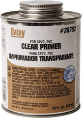 Oatey - 16 oz All Purpose Primer/Cleaner - Clear, Use with PVC - Best Tool & Supply