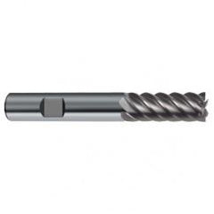 25mm Dia. - 121mm OAL - 45° Helix Bright Carbide End Mill - 10 FL - Best Tool & Supply