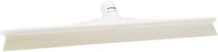 Vikan - 19.67" Rubber Blade Floor Squeegee - Single Edge, White, Plastic Holder - Best Tool & Supply