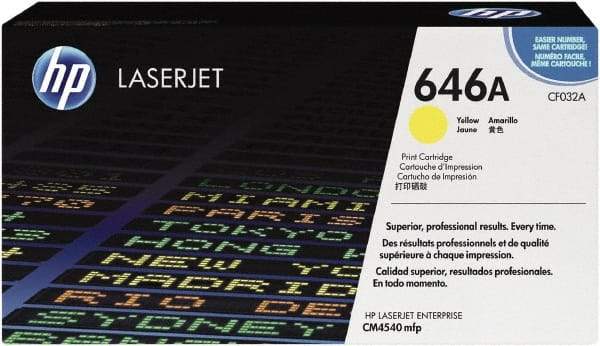 Hewlett-Packard - Yellow Toner Cartridge - Use with HP Color LaserJet Enterprise CM4540 MFP - Best Tool & Supply