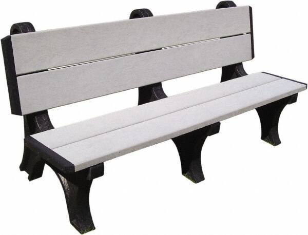 Vestil - 4' Long x 28" Wide, Recycled Plastic Bench Seat - Best Tool & Supply