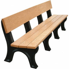 Vestil - 8' Long x 26-1/4" Wide, Recycled Plastic Bench Seat - Best Tool & Supply