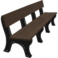 Vestil - 8' Long x 26-1/4" Wide, Recycled Plastic Bench Seat - Best Tool & Supply