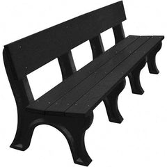 Vestil - 8' Long x 26-1/4" Wide, Recycled Plastic Bench Seat - Best Tool & Supply