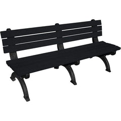 Vestil - 6' Long x 29" Wide, Recycled Plastic Bench Seat - Best Tool & Supply