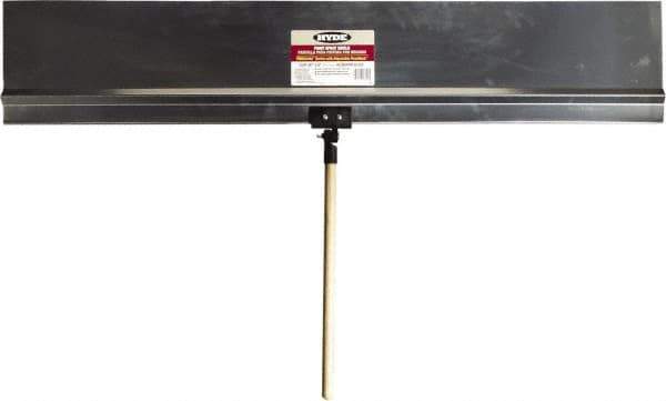 Hyde Tools - 48" Wide Flexible Blade Aluminum Painters Assistant - Stiff, Wood Handle - Best Tool & Supply