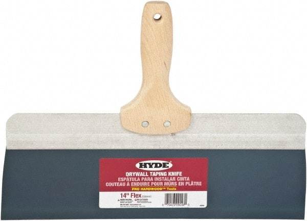 Hyde Tools - 14" Wide Flexible Blade Steel Joint Knife - Flexible, Hardwood Handle - Best Tool & Supply