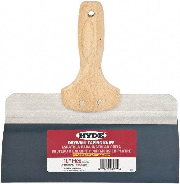 Hyde Tools - 10" Wide Flexible Blade Steel Joint Knife - Flexible, Hardwood Handle - Best Tool & Supply