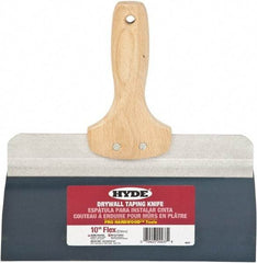 Hyde Tools - 10" Wide Flexible Blade Steel Joint Knife - Flexible, Hardwood Handle - Best Tool & Supply