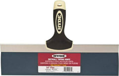 Hyde Tools - 14" Wide Flexible Blade Stainless Steel Joint Knife - Flexible, Plastic Overmold Handle - Best Tool & Supply