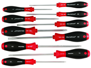10 Piece - SoftFinish® Cushion Grip Screwdriver Set - #30290 - Includes: Slotted 3.0 - 6.5; Phillips #0 -2 and Square #1 - 3 - Best Tool & Supply