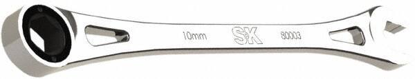 SK - 10mm 6 Point Combination Wrench - 7-3/4" OAL, Steel, Full Polish Finish - Best Tool & Supply