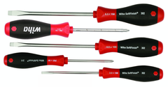 5 Piece - SoftFinish® Cushion Grip Screwdriver Set - #30295 - Includes: Slotted 3.0 - 6.5mm Phillips #1 - 2 - Best Tool & Supply
