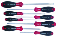 8 Piece - SoftFinish® Cushion Grip Screwdriver Set - #30298 - Includes: Slotted 3.0 - 8.0mm Phillips #1 - 3 - Best Tool & Supply