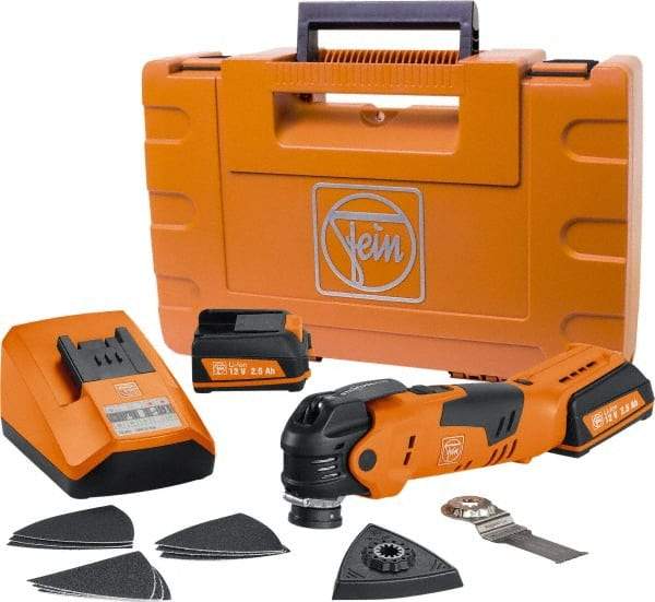 Fein - 12 Volt Cordless Multi-Tool Kit - 11,000 to 18,000 RPM - Best Tool & Supply