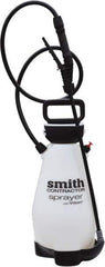 Smith Performance Sprayers - 2 Gal Chemical Safe Garden Hand Sprayer - Use with Cleaners/Degreasers, Polyethylene Tank, Funnel Mouth, Reinforced Hose - Best Tool & Supply