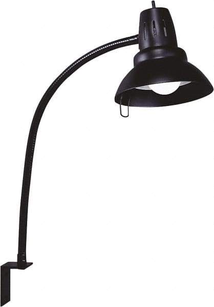 Electrix - 22 Inch, Gooseneck, L Bracket Wall, LED, Black, General Purpose Task Light - 11 Watt, 100 to 120 Volt, Nonmagnifying - Best Tool & Supply