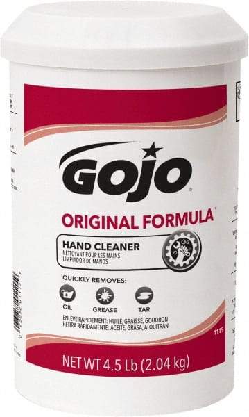 GOJO - 4.5 Lb Dispenser Refill Cream Waterless Hand Cleaner - White, Fragrance Free Scent - Best Tool & Supply