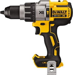 DeWALT - 20 Volt 1/2" Metal Ratcheting Chuck Cordless Hammer Drill - 0 to 38,250 BPM, 0 to 450, 0 to 1,300 & 0 to 2,000 RPM, Reversible - Best Tool & Supply