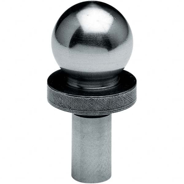 TE-CO - 1/2" Ball Diam, 1/4" Shank Diam, Alloy Steel Inspection Tooling Ball - Best Tool & Supply