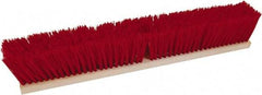 O-Cedar - 36" Rough Surface Polypropylene Push Broom - 3-1/4" Bristle Length, Wood Block, Threaded Handle Connection, Handle Sold Separately - Best Tool & Supply