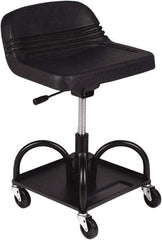 Whiteside - 480 Lb Capacity, 4 Wheel Adjustable Creeper Seat - Steel, 27" High x 15" Wide - Best Tool & Supply