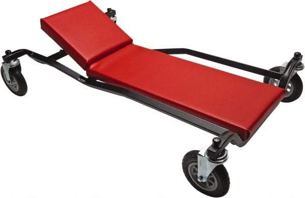 Whiteside - 600 Lb Capacity, 4 Wheel Heavy-Duty Creeper - Steel, 40" Long x 7-7/8" High x 24" Wide - Best Tool & Supply