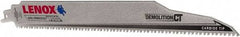 Lenox - 12" Long x 1" Thick, Carbide Reciprocating Saw Blade - Tapered Profile, 6 TPI, Toothed Edge, Tang Shank - Best Tool & Supply