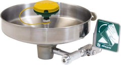 Haws - 14-3/4" Wide x 7" High, Wall Mount, Stainless Steel Bowl, Eye & Face Wash Station - 30 to 90 psi Flow, 3.7 GPM Flow Rate - Best Tool & Supply