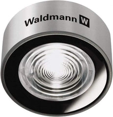 Waldmann Lighting - 24 VDC, 11 Watt, LED, Spot Machine Light - Direct Mount, 0.2m Cord, IP67, Silver - Best Tool & Supply