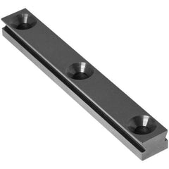 Raptor Workholding - 1 Piece Vise Straight Dovetail Master Jaw Insert - Steel, 1/2" Long, 3/8" High - Best Tool & Supply