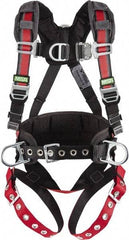 MSA - 310 Lb Capacity, Size X-Large, Full Body Construction Harness - Webbing, Tongue Buckle Leg Straps, Quick-Connect Chest Strap, Full Body Protection - Best Tool & Supply