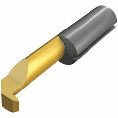 Iscar - 6mm Min Bore Diam, 6mm Shank Diam, Boring Bar - Right Hand Cut, Solid Carbide, TiAlN Finish - Exact Industrial Supply