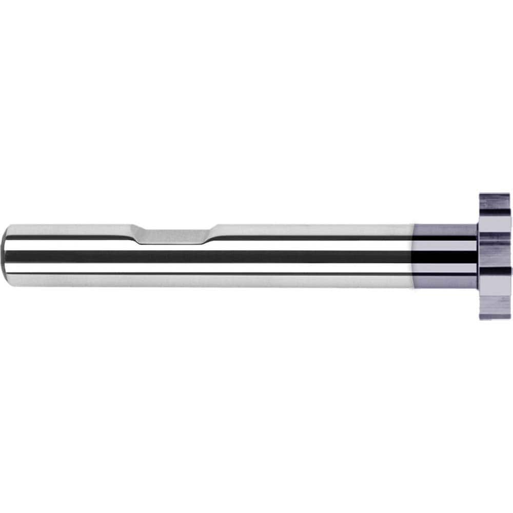 Harvey Tool - 1" Cut Diam, 3/64" Cut Width, 3/8" Shank, Straight-Tooth Woodruff Keyseat Cutter - Exact Industrial Supply