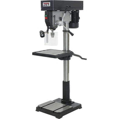 Jet - 22" Swing, Step Pulley Drill Press - 12 Speed, 1-1/2 hp, Single Phase - Best Tool & Supply