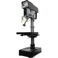 Jet - 10-7/16" Swing, Variable Speed Pulley Drill Press - Variable Speed, 2 hp, Three Phase - Best Tool & Supply