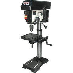 Jet - 12" Swing, Variable Speed Pulley Drill Press (Woodworking) - Variable Speed, 1/2 hp, Single Phase - Best Tool & Supply