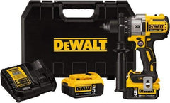 DeWALT - 20 Volt 1/2" Chuck Pistol Grip Handle Cordless Drill - 0-2000 RPM, Keyless Chuck, Reversible, 2 Lithium-Ion Batteries Included - Best Tool & Supply