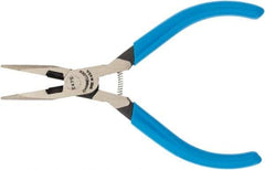 Channellock - 4.86" OAL, 1" Jaw Length, Long Nose Side Cutting Pliers - Standard Head, Cushion Grip Handles - Best Tool & Supply