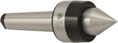 Bison - MT6 Morse Taper Shank, 90mm Head Diam, Live Center - 3,000 Max RPM, 60.5mm Point Diam, 2.46" Point Len, 3,086 Lb Max Workpc, Standard Point - Best Tool & Supply