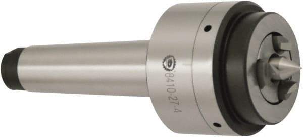 Bison - 5MT Mount, 1.18 to 3.94" Clamping Diam, Centered Pin Face Driver - 1.653" Min Turning Diam, Hydraulic Face Driver Actuation - Best Tool & Supply