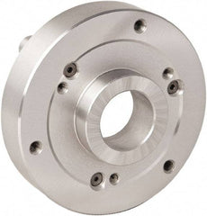 Bison - Adapter Back Plate for 6" Diam Bison Set-Tru Lathe Chucks - D1-8 Mount, 42mm Through Hole Diam - Best Tool & Supply