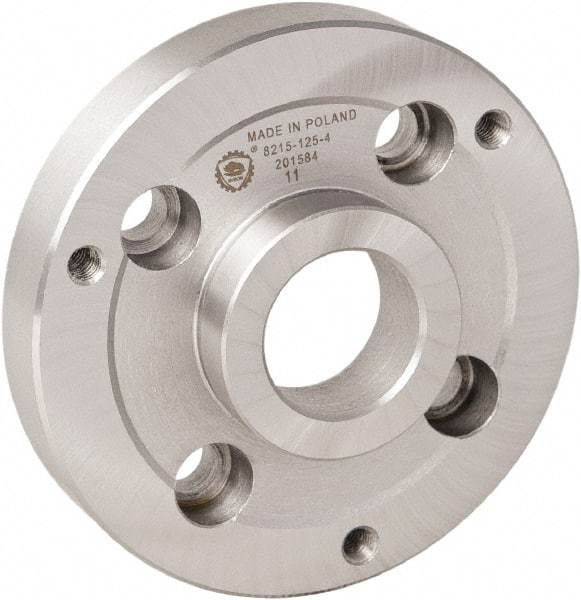 Bison - Adapter Back Plate for 5" Diam Bison Set-Tru Lathe Chucks - A1/A2-5 Mount, 35mm Through Hole Diam - Best Tool & Supply