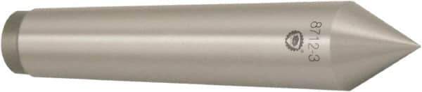 Bison - 1.24" Head Diam, Standard Point Solid Dead Center - 4MT Morse Taper, 14mm Point Diam - Best Tool & Supply