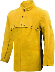 Steiner - Size 3XL, 20" Long, Cape Sleeves & Bib - Leather, Bourbon - Best Tool & Supply