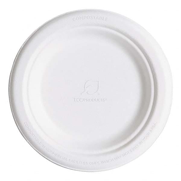 ECO PRODUCTS - Renewable & Compostable Sugarcane Plates, 6", 1000/Carton - Best Tool & Supply